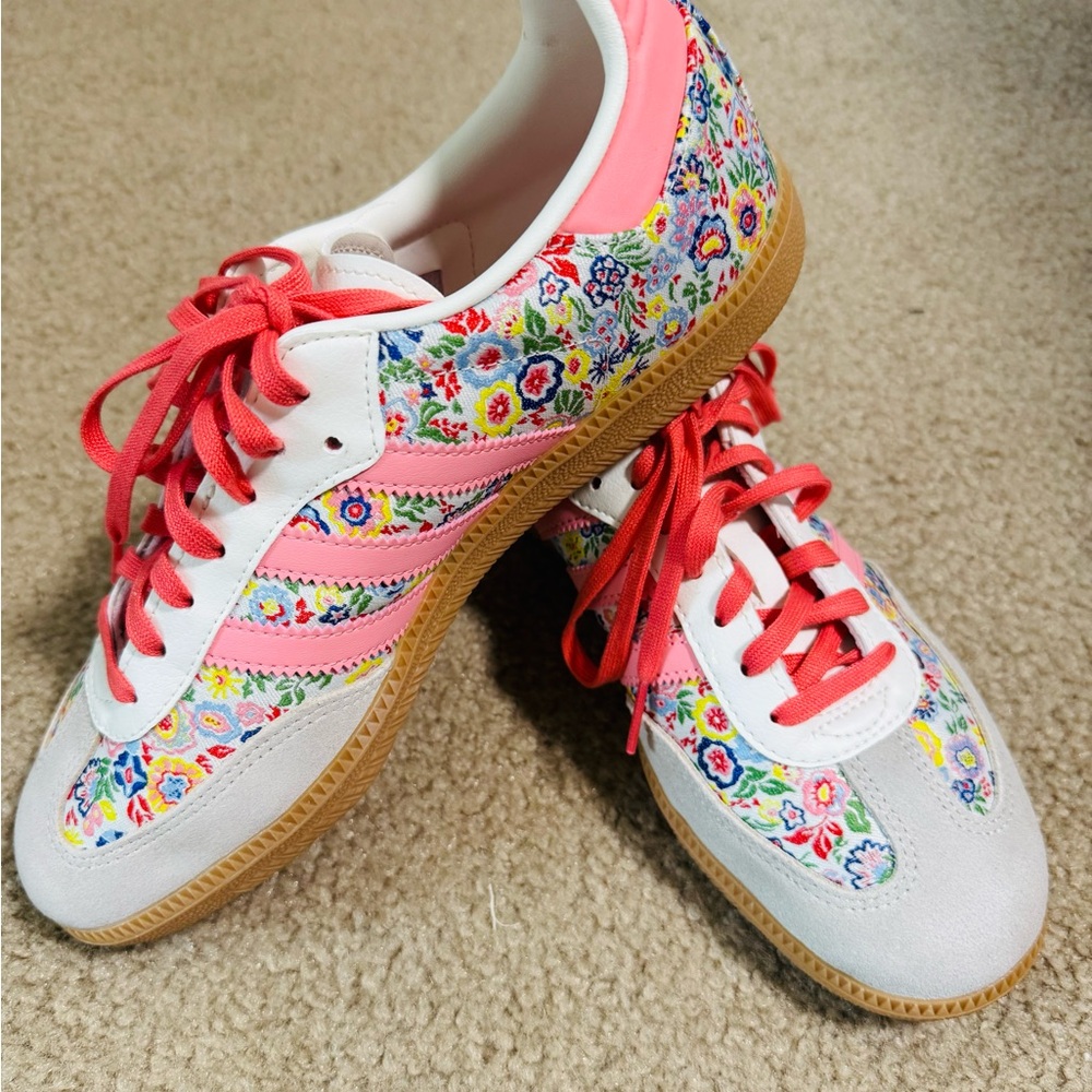 adidas + Liberty Women's Floral Pink Sneakers